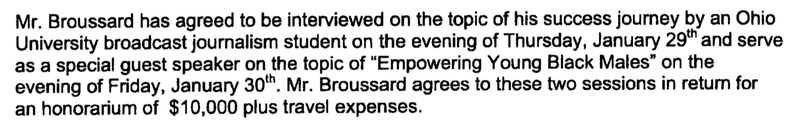 Illustration for article titled ESPN's Chris Broussard Got $10,000 To Speak At A Public University